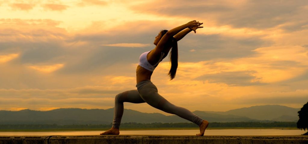 Woman doing Yoga for health