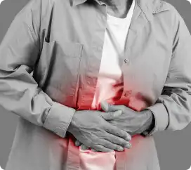 Nausea, vomiting, or abdominal pain